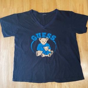Vintage Guess 80s V-neck T-shirt